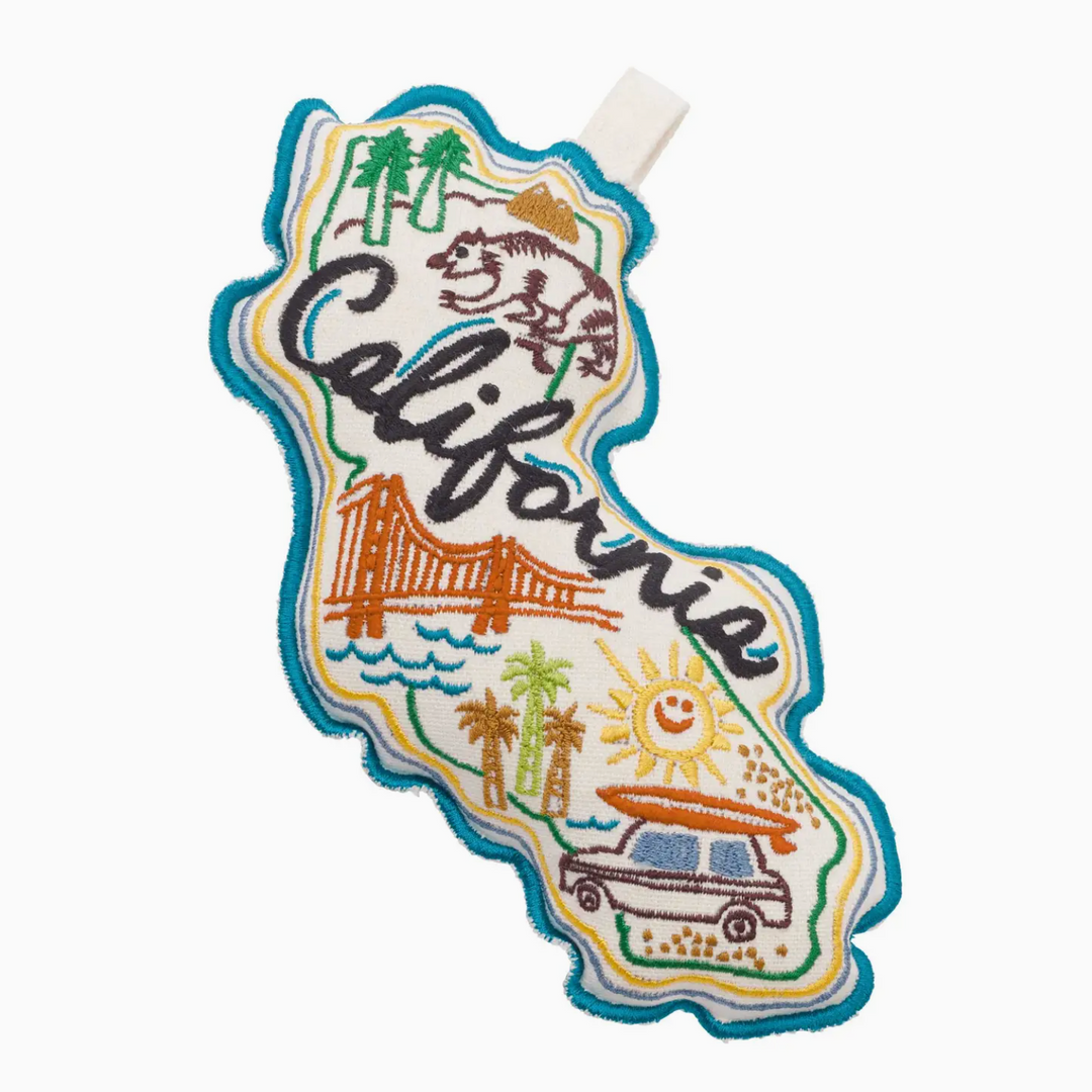 California State Embroidered Squeak Toy