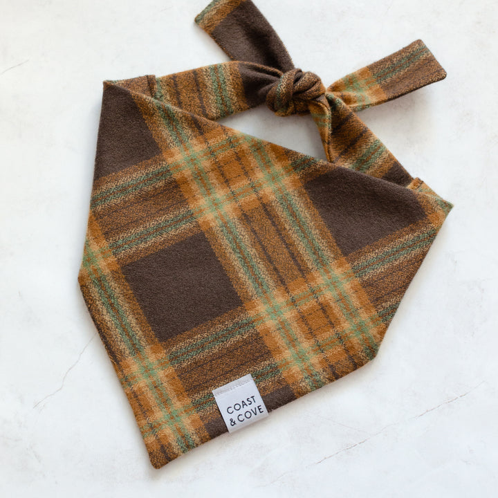 Chestnut Plaid Flannel Bandana