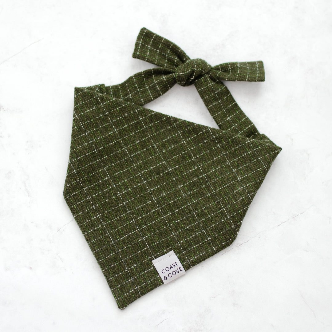 Evergreen Tweed Flannel Bandana