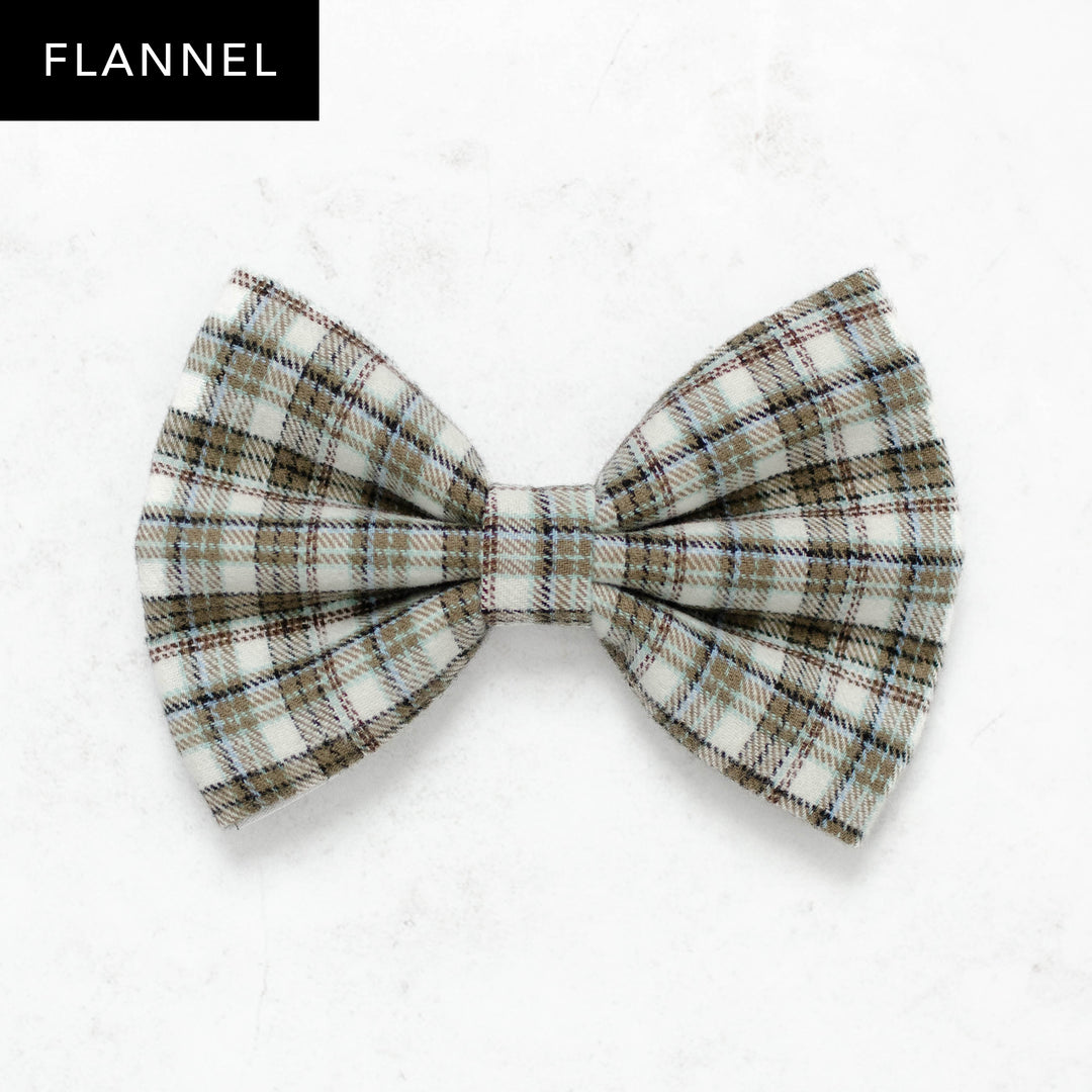 Fireside Plaid Flannel Bow Tie