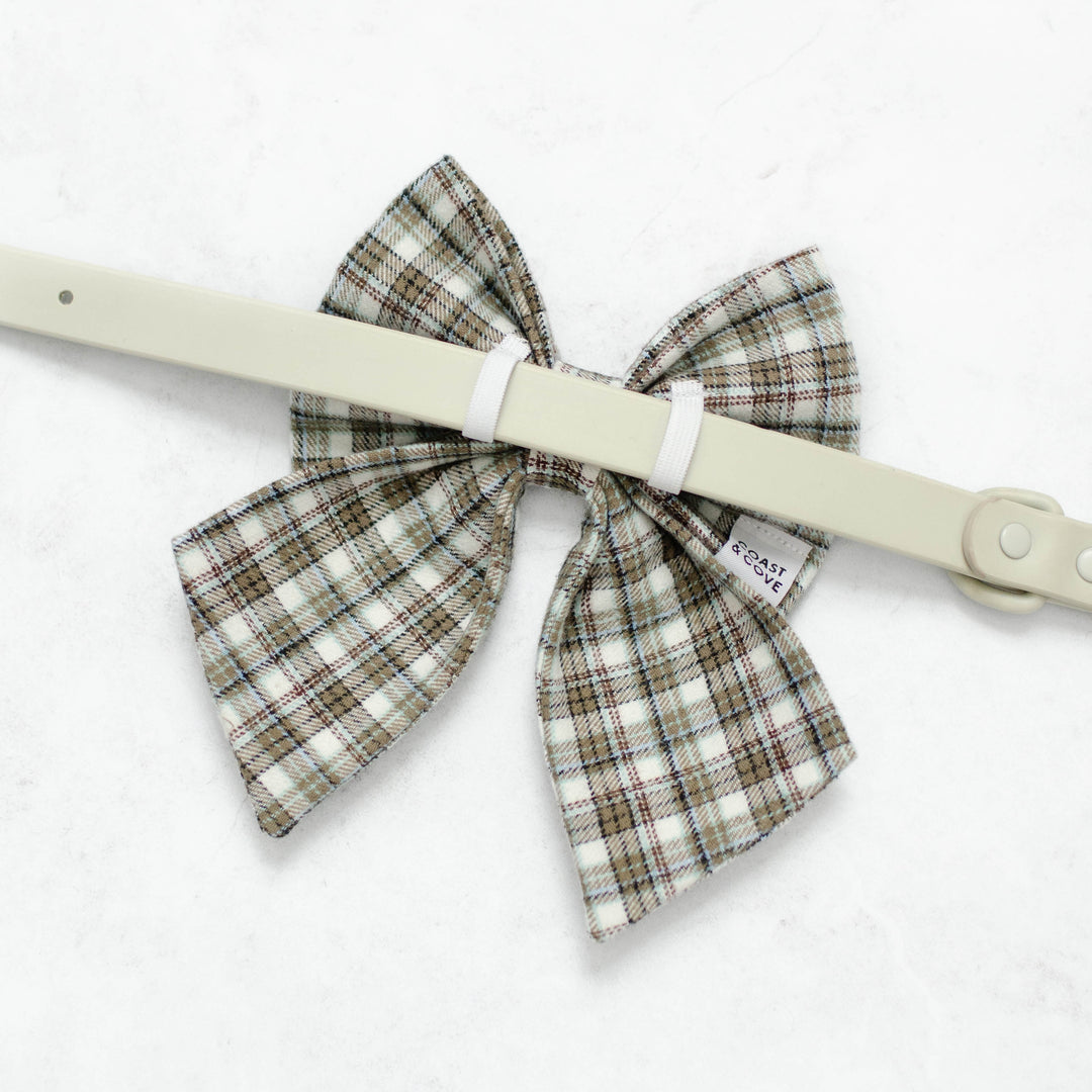 Fireside Plaid Flannel Sailor Bow