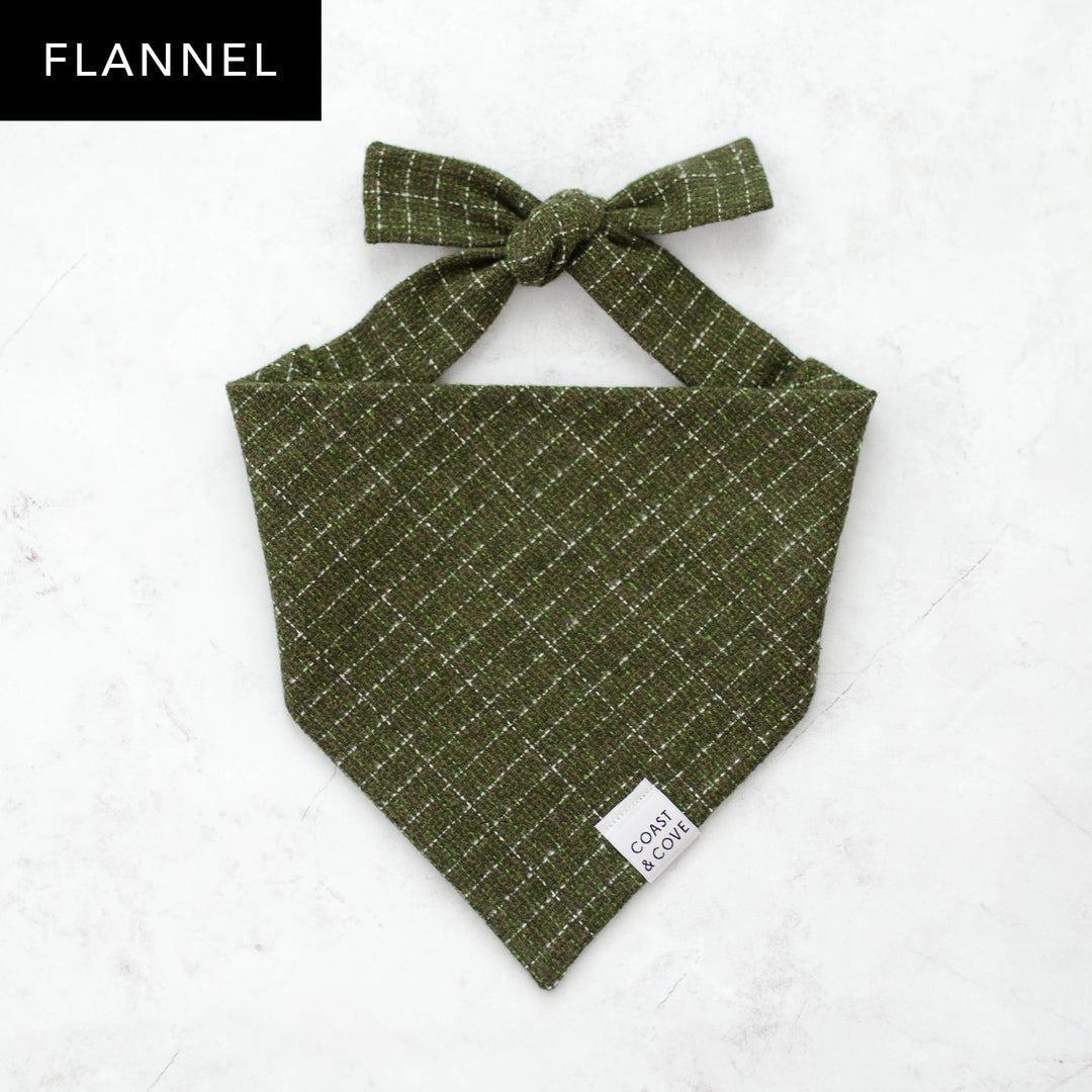 Evergreen Tweed Flannel Bandana