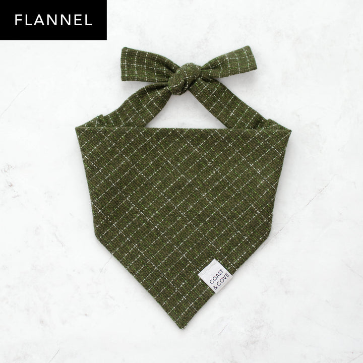 Evergreen Tweed Flannel Bandana