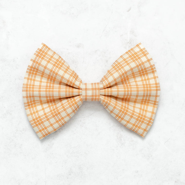 Maple Leaf Plaid Bow Tie