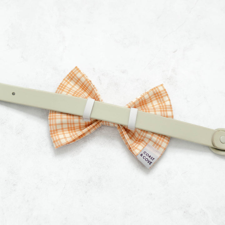 Maple Leaf Plaid Bow Tie