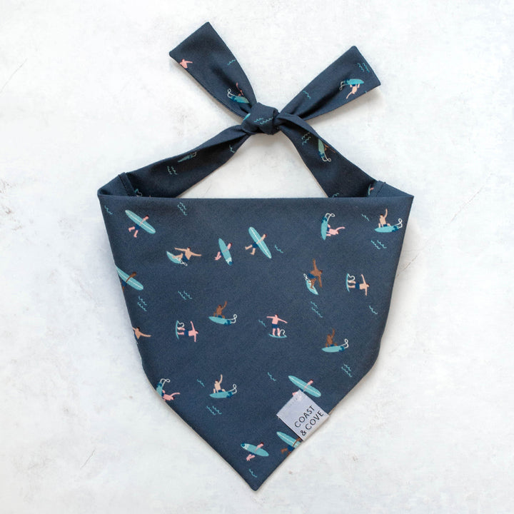 Surfs Up in Navy Bandana