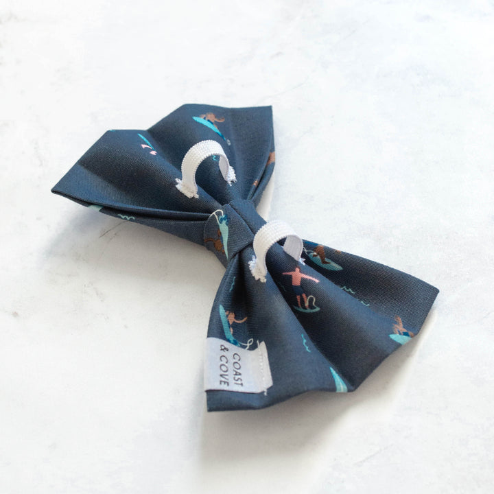 Surfs Up in Navy Bow Tie