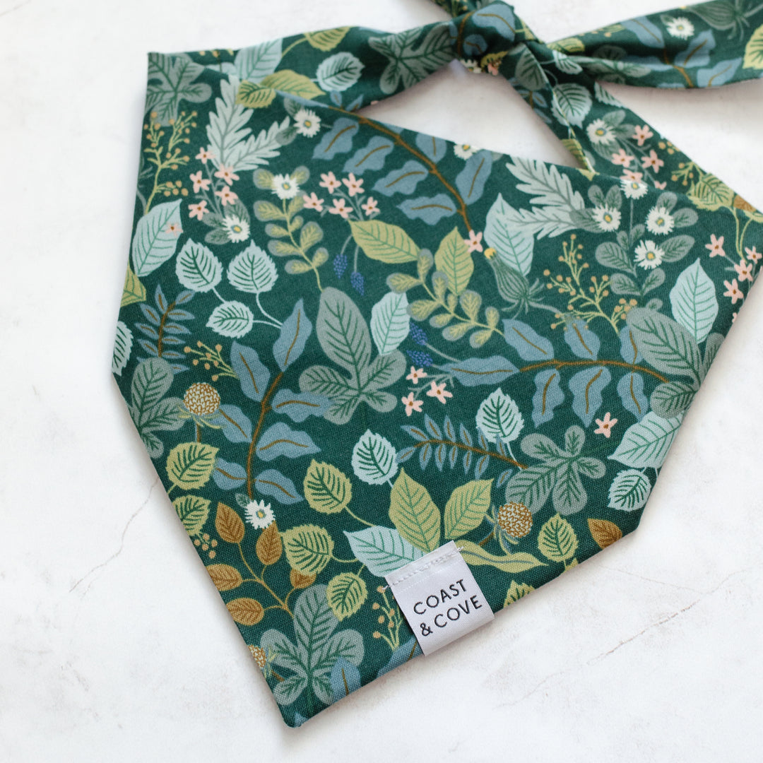 Vintage Garden in Emerald Bandana