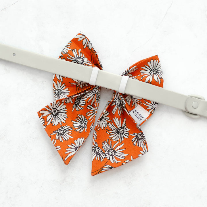 Webbed Floral Sailor Bow