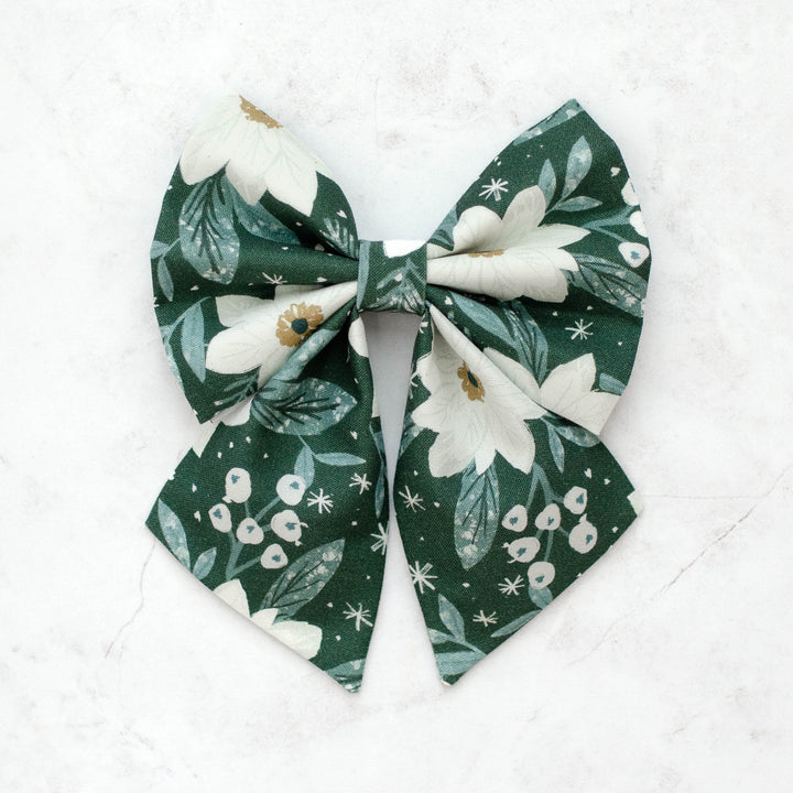 Winter Blooms Sailor Bow