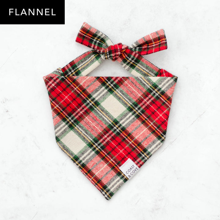Christmas Morning Plaid Flannel Bandana