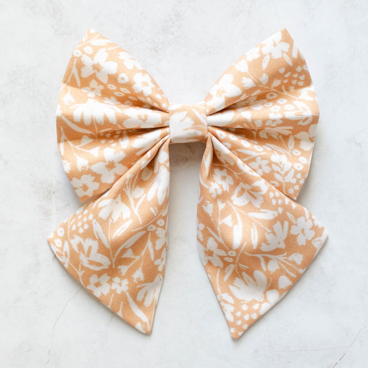 Neutral Petals Sailor Bow