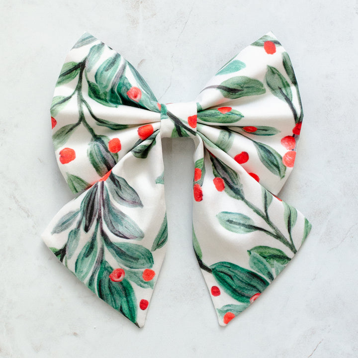Under the Mistletoe Sailor Bow