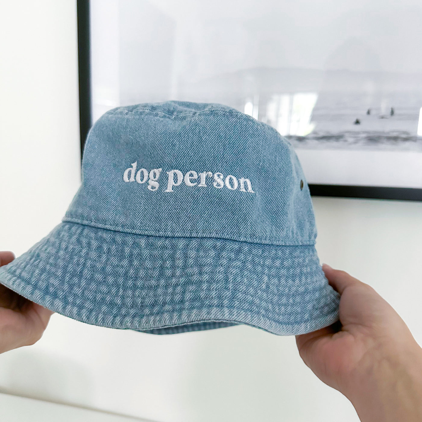 Dog Person Embroidered Bucket Hat
