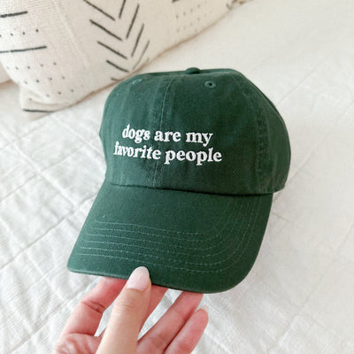 Dogs Are My Fav Embroidered Baseball Cap
