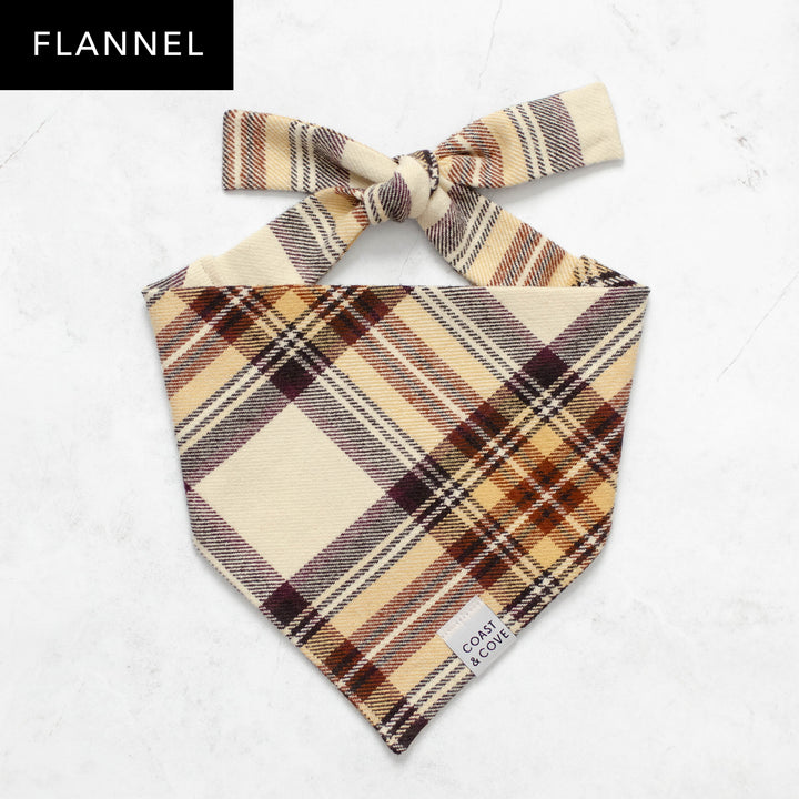 Autumn Tartan Flannel Bandana