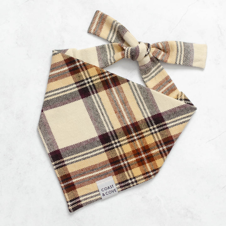 Autumn Tartan Flannel Bandana