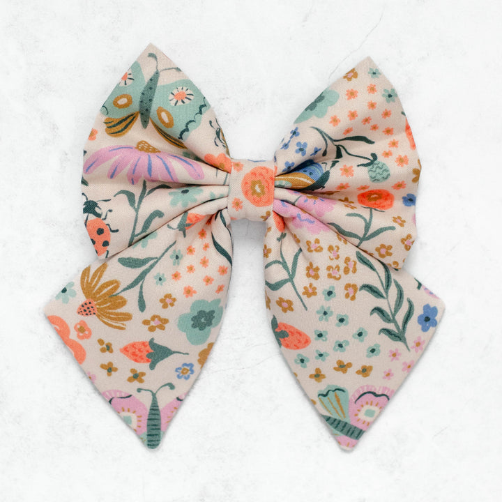 Butterfly Garden Sailor Bow