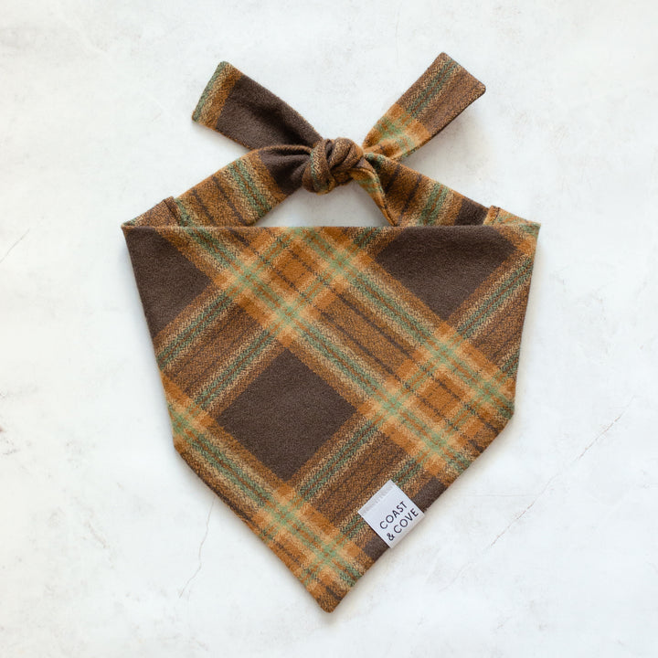 Chestnut Plaid Flannel Bandana