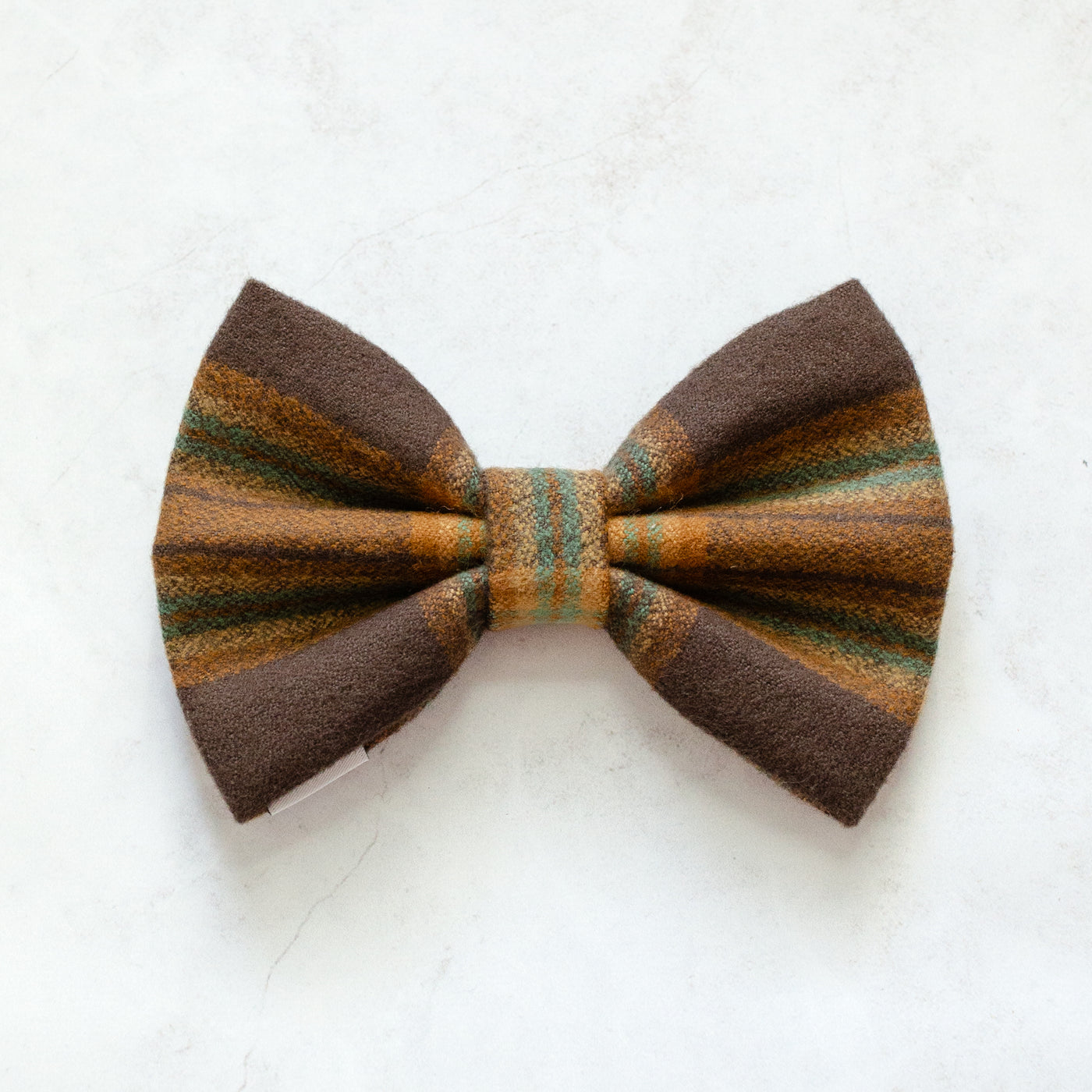 Chestnut Plaid Flannel Bow Tie