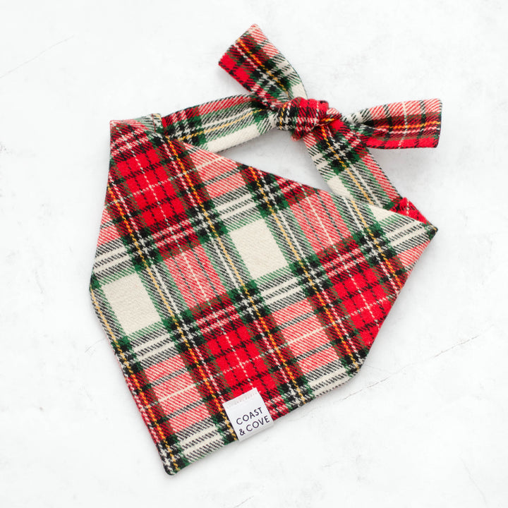 Christmas Morning Plaid Flannel Bandana