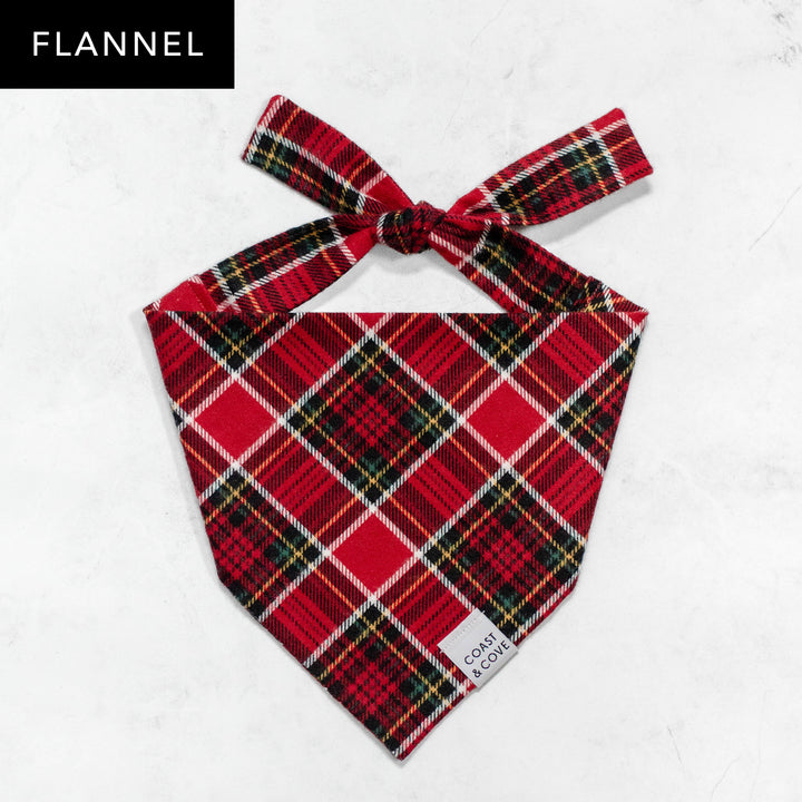 Noel Plaid Flannel Bandana