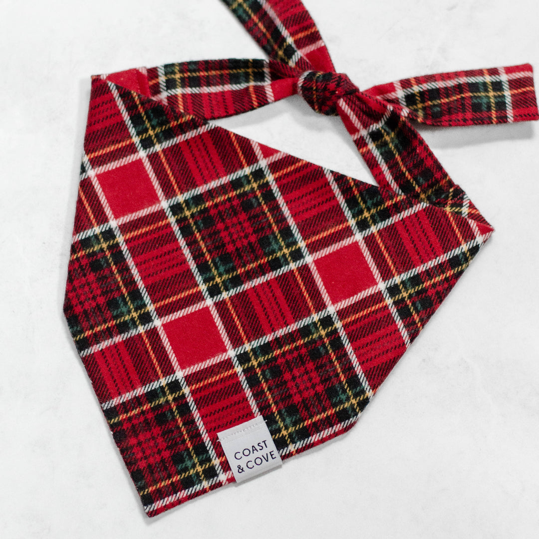 Noel Plaid Flannel Bandana