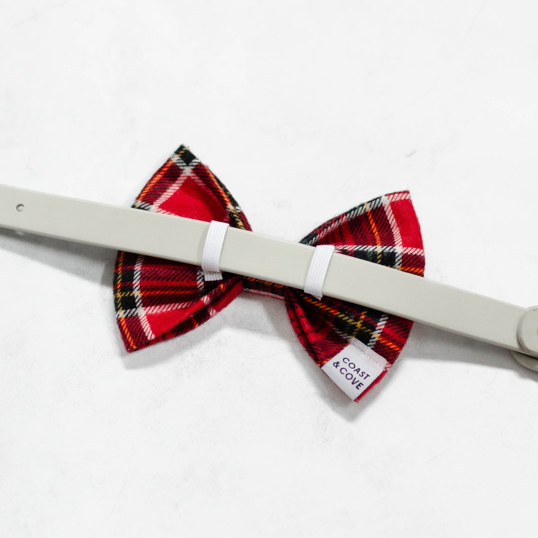 Noel Plaid Flannel Bow Tie