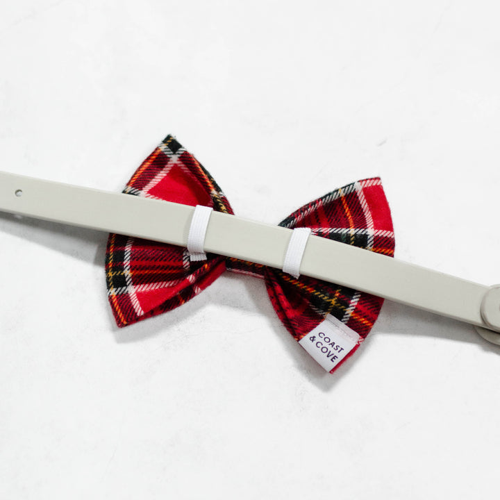 Noel Plaid Flannel Bow Tie