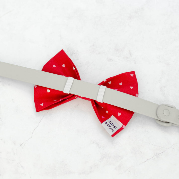 Confetti Hearts Bow Tie