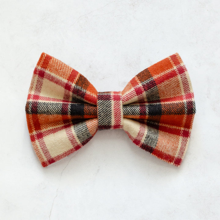 Cozy Cabin Plaid Flannel Bow Tie