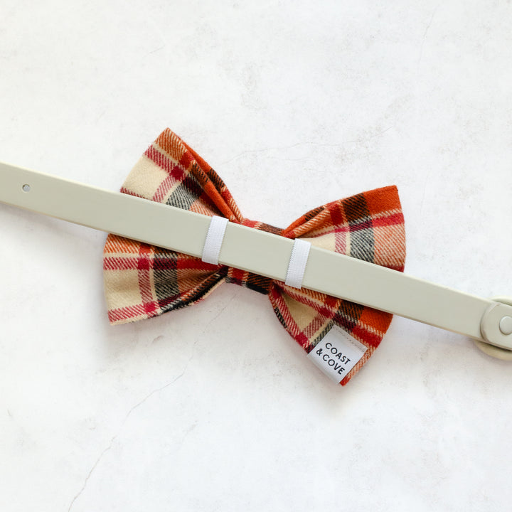 Cozy Cabin Plaid Flannel Bow Tie