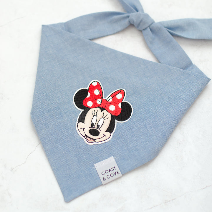 90's Denim Mouse Patch Bandana