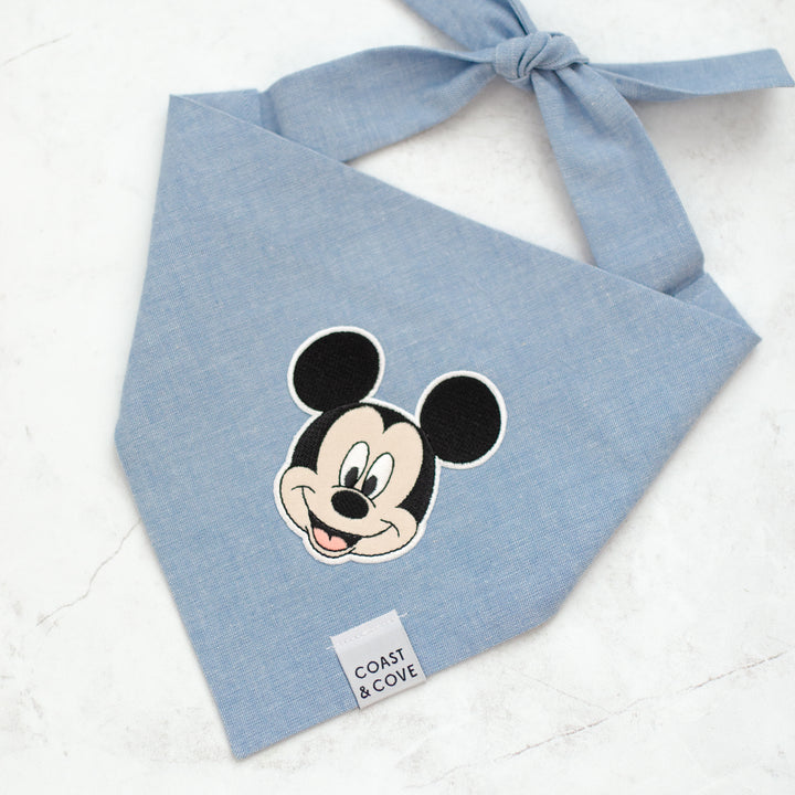 90's Denim Mouse Patch Bandana