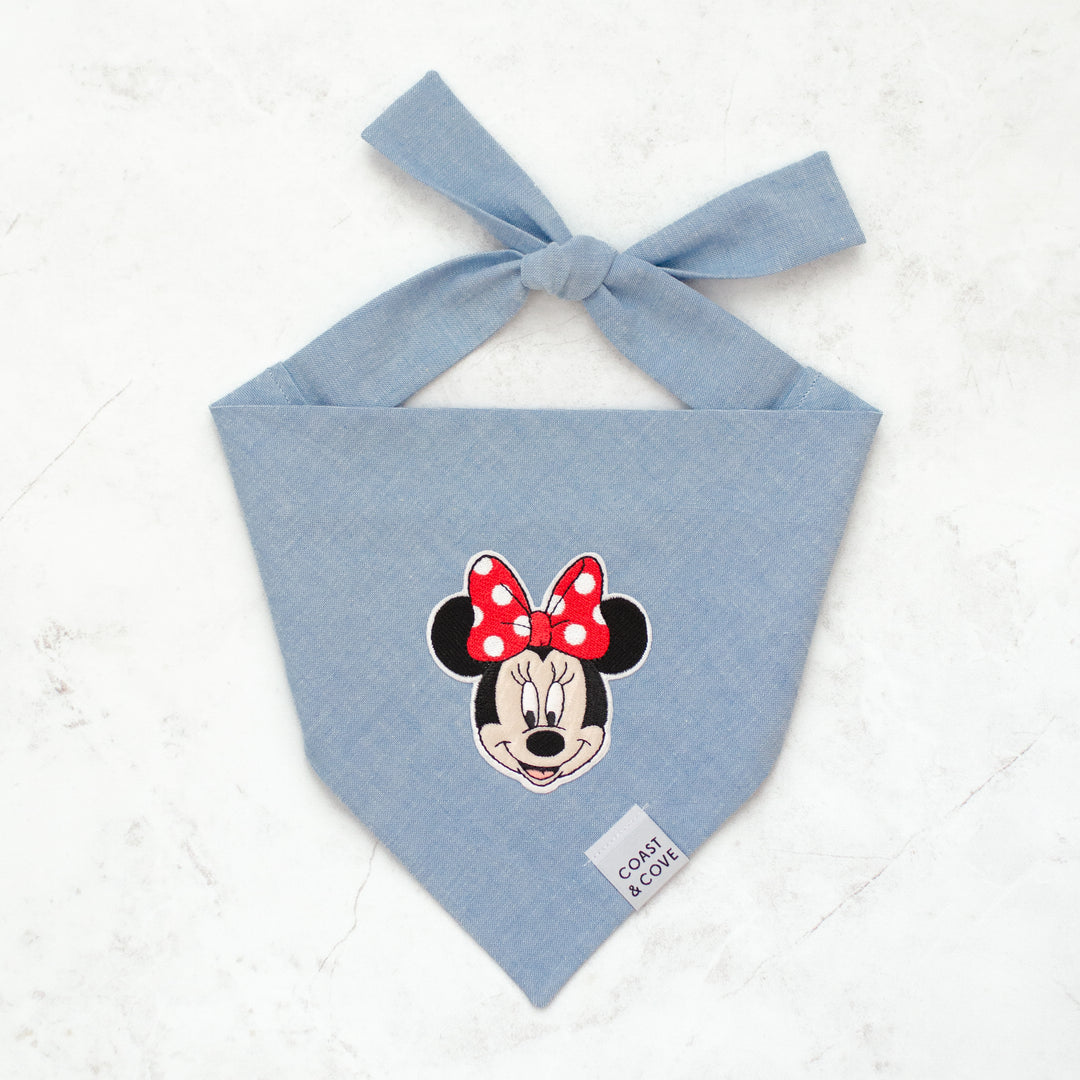 90's Denim Mouse Patch Bandana