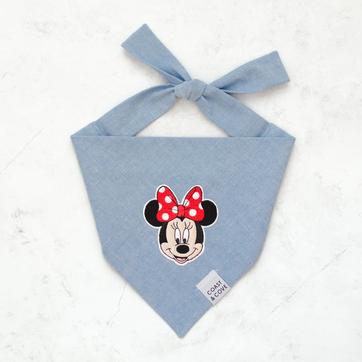 90's Denim Mouse Patch Bandana
