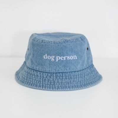 Dog Person Embroidered Bucket Hat