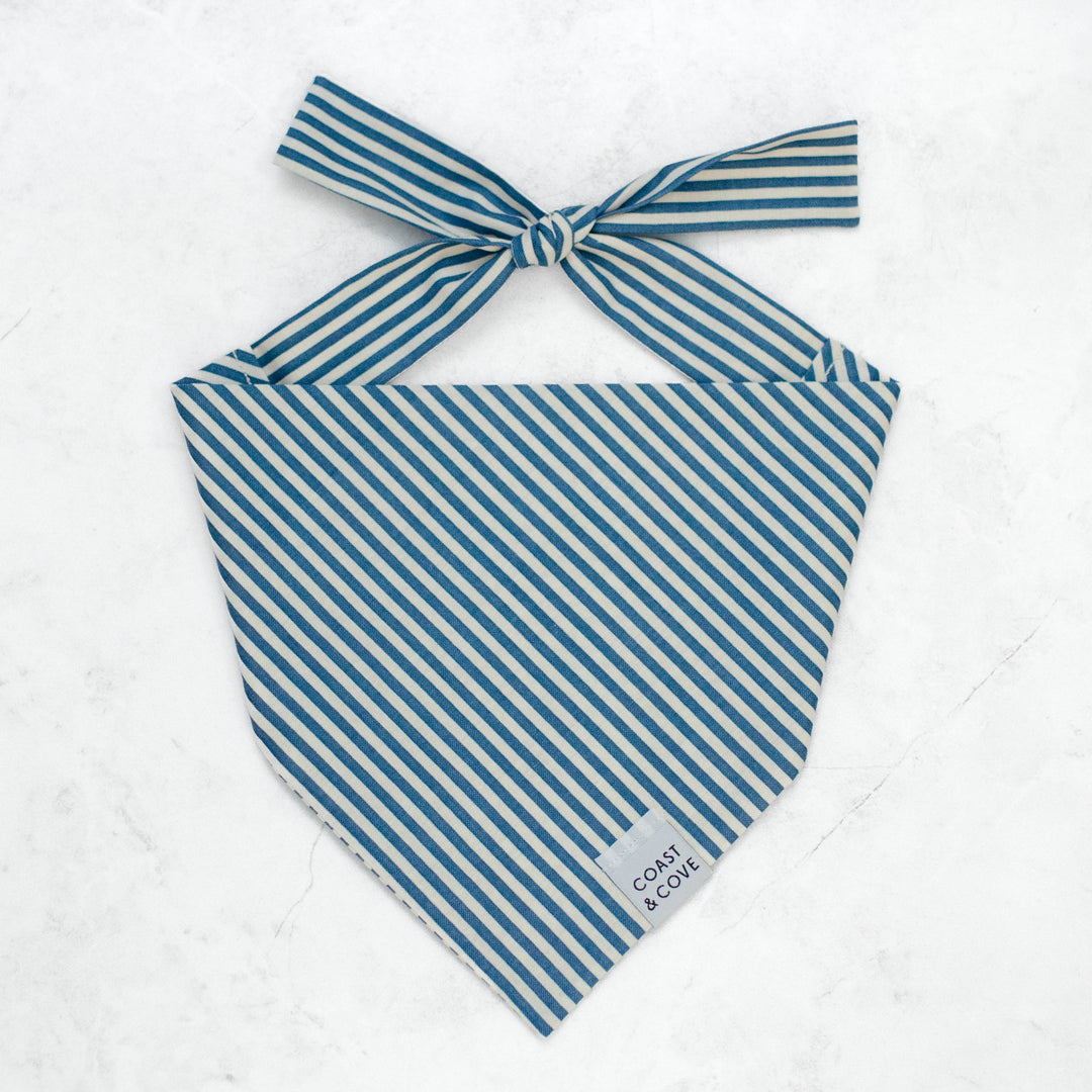 Navy Stripe Bandana