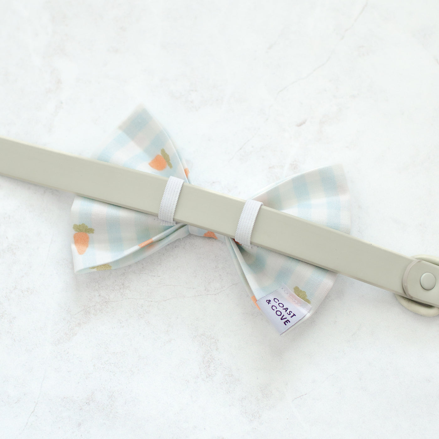 Gingham Carrots Bow Tie