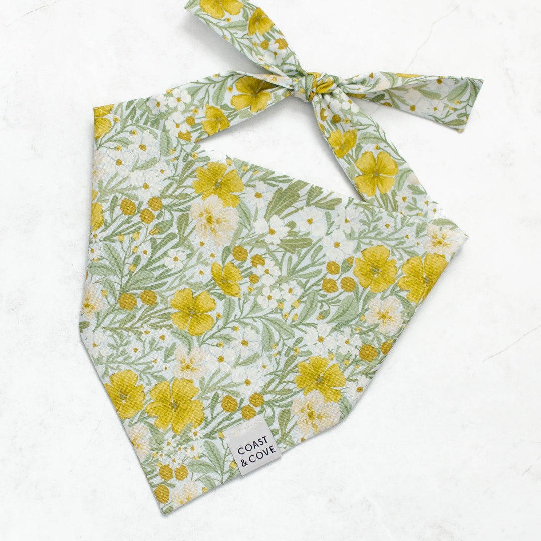 Golden Blooms Bandana
