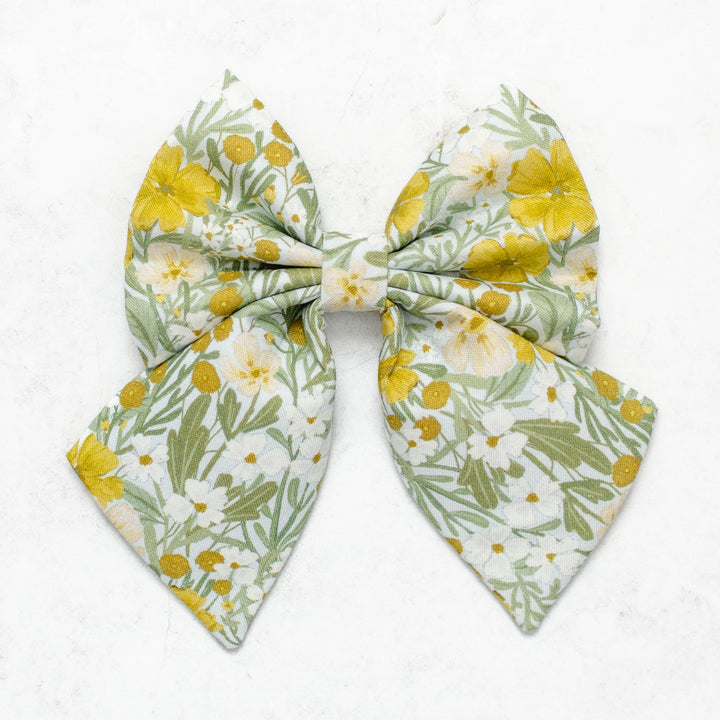Golden Blooms Sailor Bow