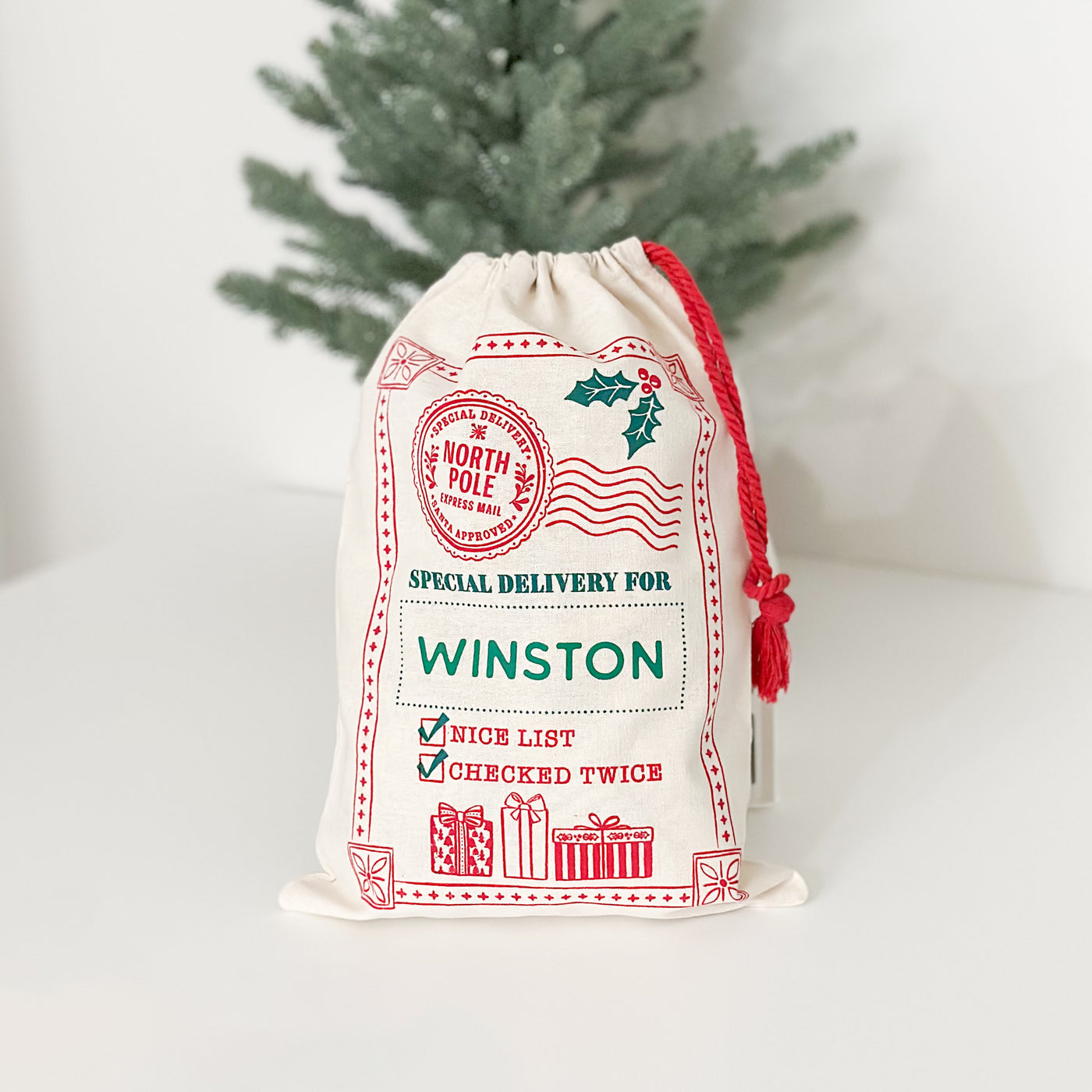 Custom Santa Sack Christmas Bag