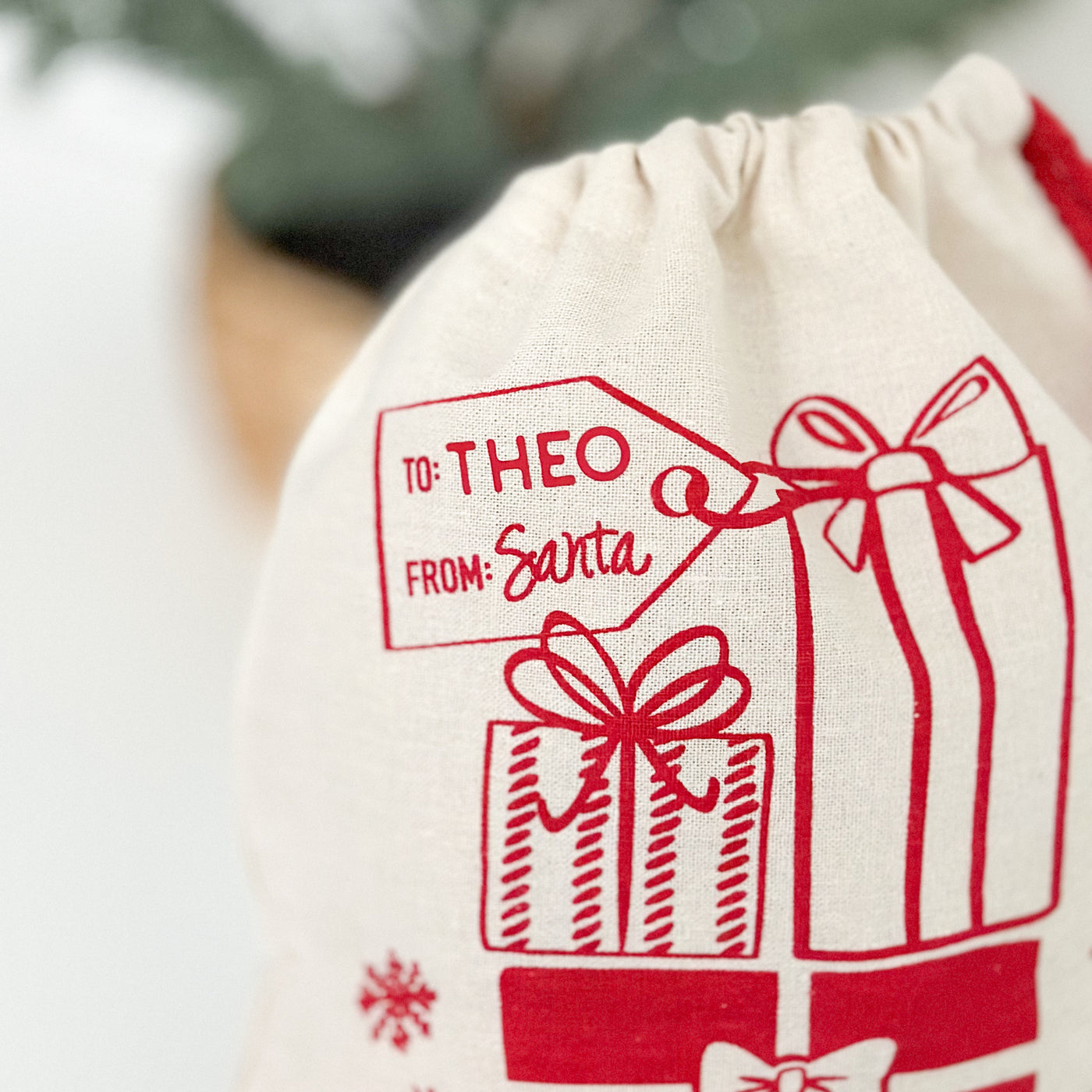 Custom Santa Sack Christmas Bag