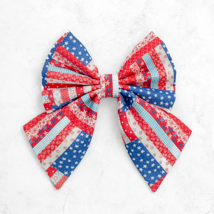 Liberty Patchwork Sailor Bow