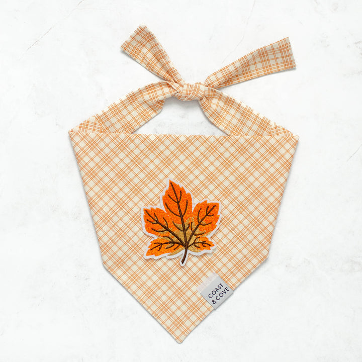 Maple Leaf Plaid Bandana