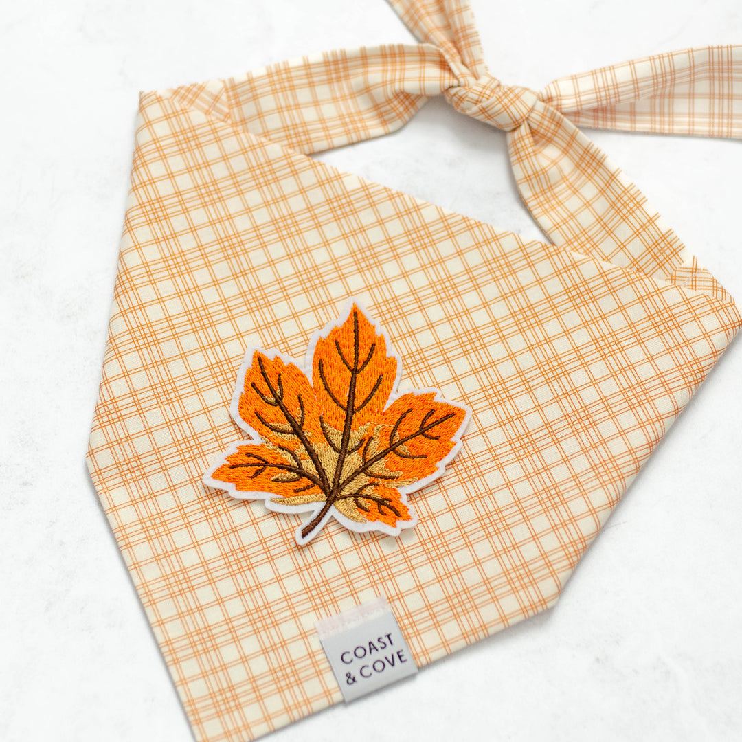 Maple Leaf Plaid Bandana