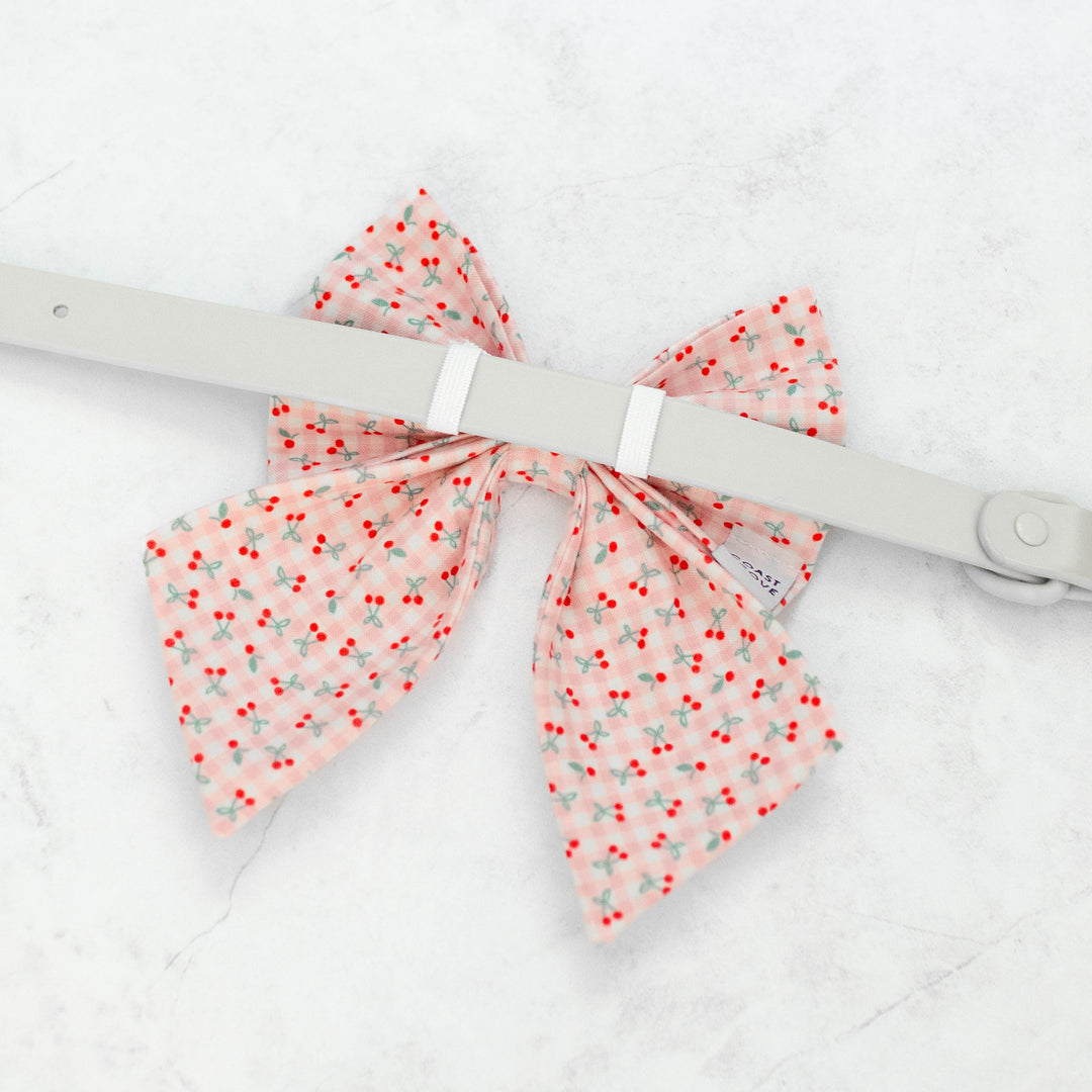 Petite Cherry Sailor Bow