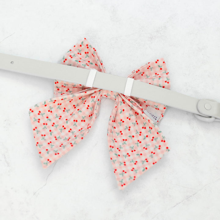 Petite Cherry Sailor Bow
