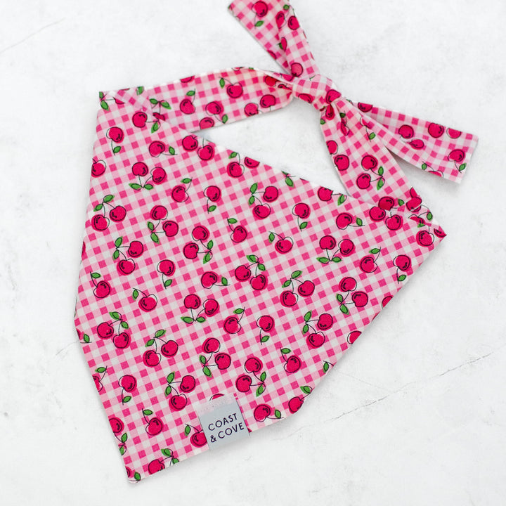 Pink Cherry Picnic Bandana [LAST CHANCE]