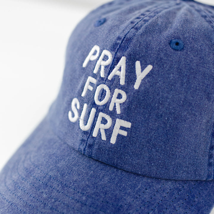 Pray For Surf Embroidered Baseball Cap